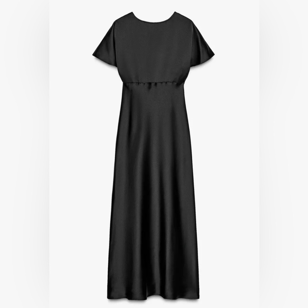 ZARA Black Satin Dress – XS - Picture 7 of 7